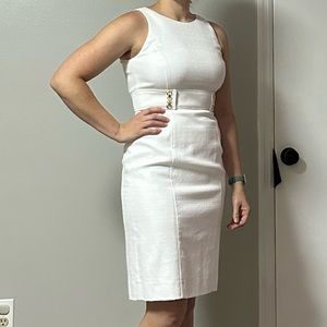Tahari Sleeveless Midi Dress